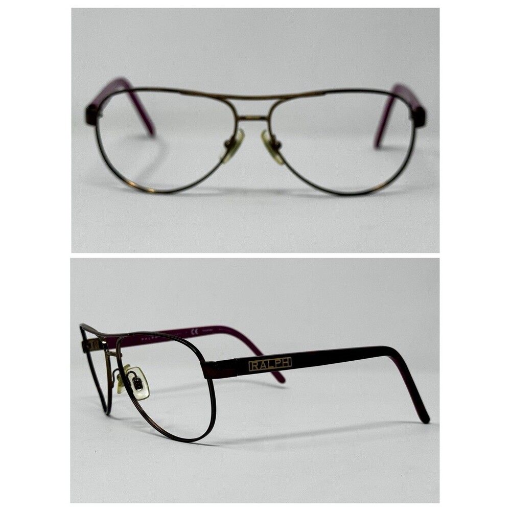Ralph Lauren RA 4004 132/T5 Brown Magenta Eyeglass Frames 59-13-130